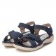 Sandalias planas Xti azules con tiras y cierres de velcro - Querol online