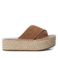 Sandalias plataformas Xti marrones abiertas de pala - Querol online