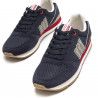 Zapatillas deportivas Mustang combinada en azul marino y rojo