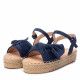 sandalias Xti con lazo azul cogida al tobillo - Querol online
