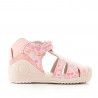 Sandàlies abotinades Biomecanics roses amb diversos dibuixos estampats