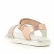 sandalias CRECENDO rosa metalizadas cogidas al tobillo - Querol online