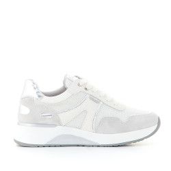 Sabatilles esportives D'Angela blanques amb tons platejats - Querol online