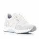 Zapatillas deportivas D'Angela blancas con tonos plateados - Querol online