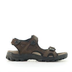 Sandalias Vicmart marrones negras con varios cierres - Querol online