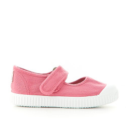 ▷ Zapatillas VICTORIA Plataforma Lona Rosa Chica Mujer