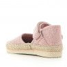 Zapatillas lona Vulladi rosa tipo alpargata