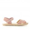 sandalias Vulladi cruzada rosa