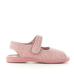 Zapatillas casa Vulladi rosas con dedos descubiertos - Querol online