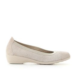 Ballarines Vulladi amb tascó i color crema