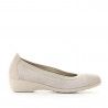 Bailarinas Vulladi con cuña y color crema