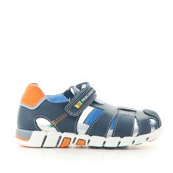 sandalias Pablosky cerradas azules y naranjas - Querol online