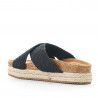 Sandalias plataformas Owel andros con tiras cruzadas negras