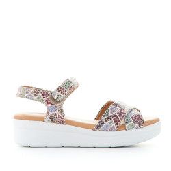 Sandalias cuña Redlove eulalia con diseño fragmentado - Querol online