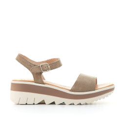 Sandalias cuña Redlove jilly de piel - Querol online