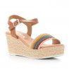 Sandalias cuña Redlove ona de cuerdas multicolor