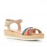 Sandàlies plataformes Redlove noa amb tires creuades multicolor