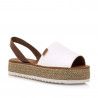 Sandalias plataformas Mustang baltea blanco