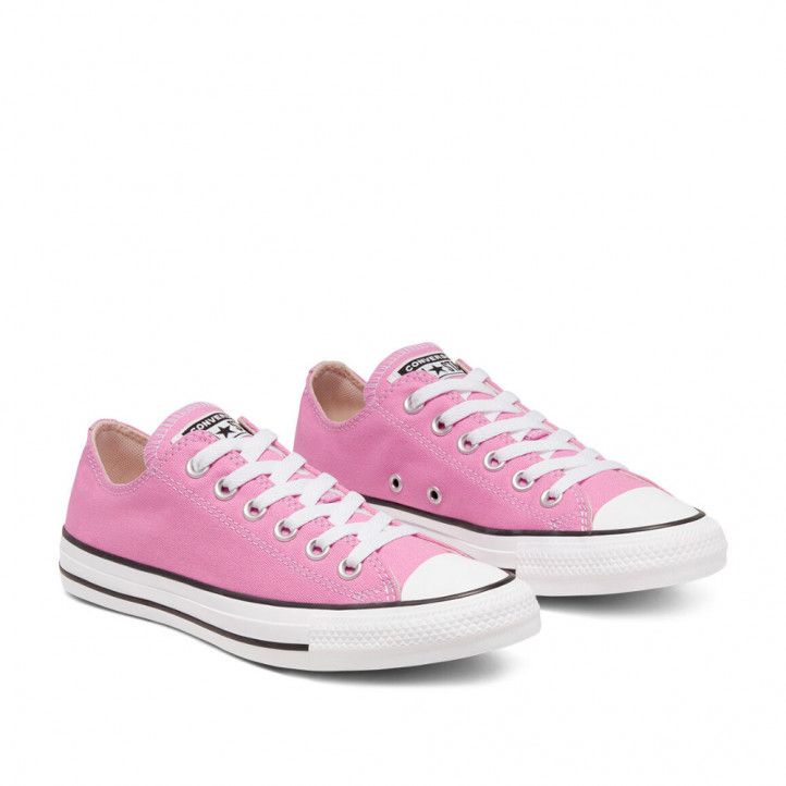 Zapatillas lona Converse rosa chuck taylor all star bajas - Querol online