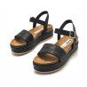 Sandàlies plataformes Mustang llana amb efecte jute