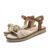 Sandalias planas Mustang marie en colores tierra