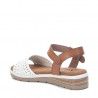 sandalias Xti con pala blanca troquelada