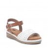 sandalias Xti con pala blanca troquelada