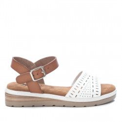 sandalias Xti con pala blanca troquelada - Querol online