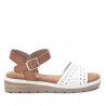 sandalias Xti con pala blanca troquelada