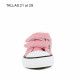 Zapatillas lona QUETS! rosas con suela blanca - Querol online