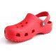 chanclas Crocs de color rojo - Querol online