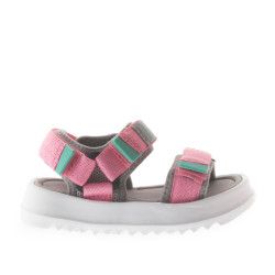 sandalias Victoria grises y rosas - Querol online