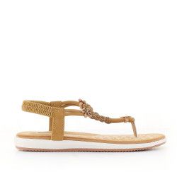 Sandalias planas Amarpies con piezas decorativas - Querol online