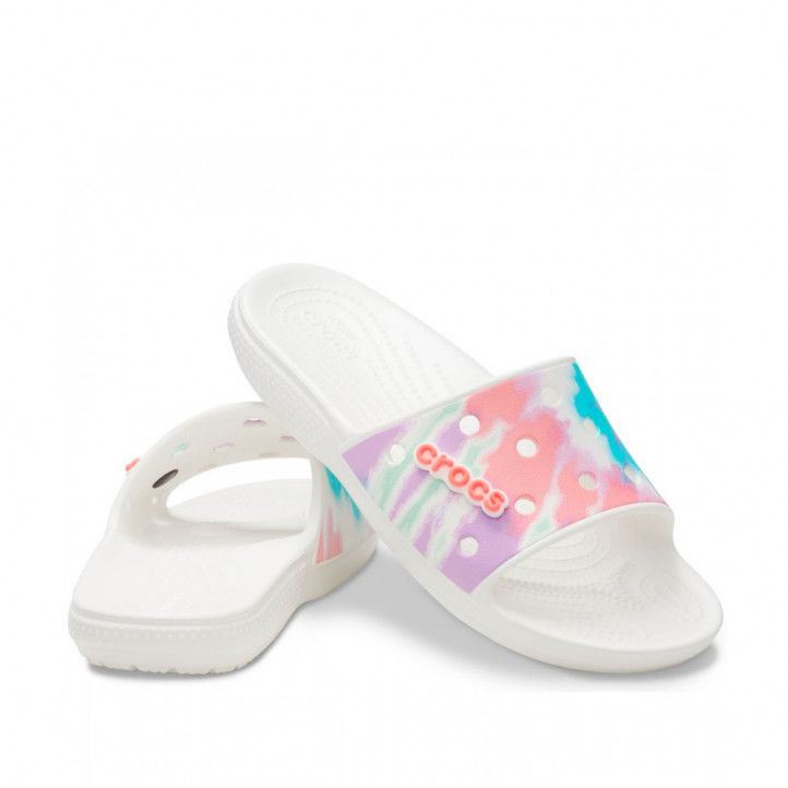 Xancles Crocs classic tie dye graphic slide u fresco-multi - Querol online