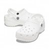 Chanclas Crocs classic platform clog w white