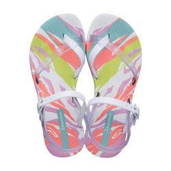 Xancletes Ipanema amb fons blanc i estampat multicolor - Querol online