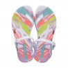 Xancletes Ipanema amb fons blanc i estampat multicolor