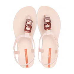 Chanclas Ipanema con detalle rosa metálico - Querol online