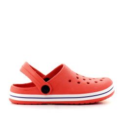 chanclas QUETS!  rojas con línea negra - Querol online