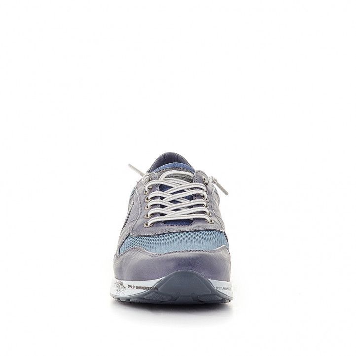 Zapatos sport Lobo azul con varios tejidos - Querol online