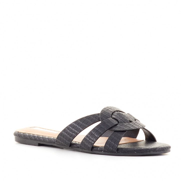 Sandalias planas D'Angela con varias tiras cruzadas - Querol online