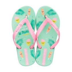 Chanclas Ipanema verdes y rosas estampada - Querol online