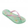 Chanclas Ipanema verdes y rosas estampada