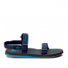 chanclas Quiksilver negras y azules con velcros