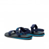 chanclas Quiksilver negras y azules con velcros