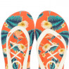 Chanclas Roxy naranjas, blancas y verdes