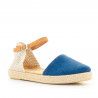 Alpargatas MEDITERRANEA azules cogidas al tobillo