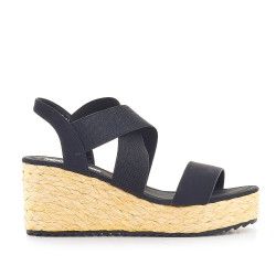 Sandalias cuña Francesco Milano con tiras elásticas y plataforma - Querol online