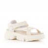 Sandàlies plataformes Redlove norma blanques amb sola dentada