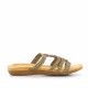 Sandalias planas Deity doradas con piedras en el frontal - Querol online
